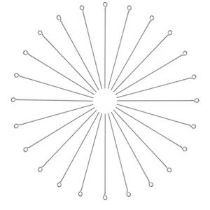 200pcs Stainless Steel Eye Pins Set for Jewelry Making. NEW